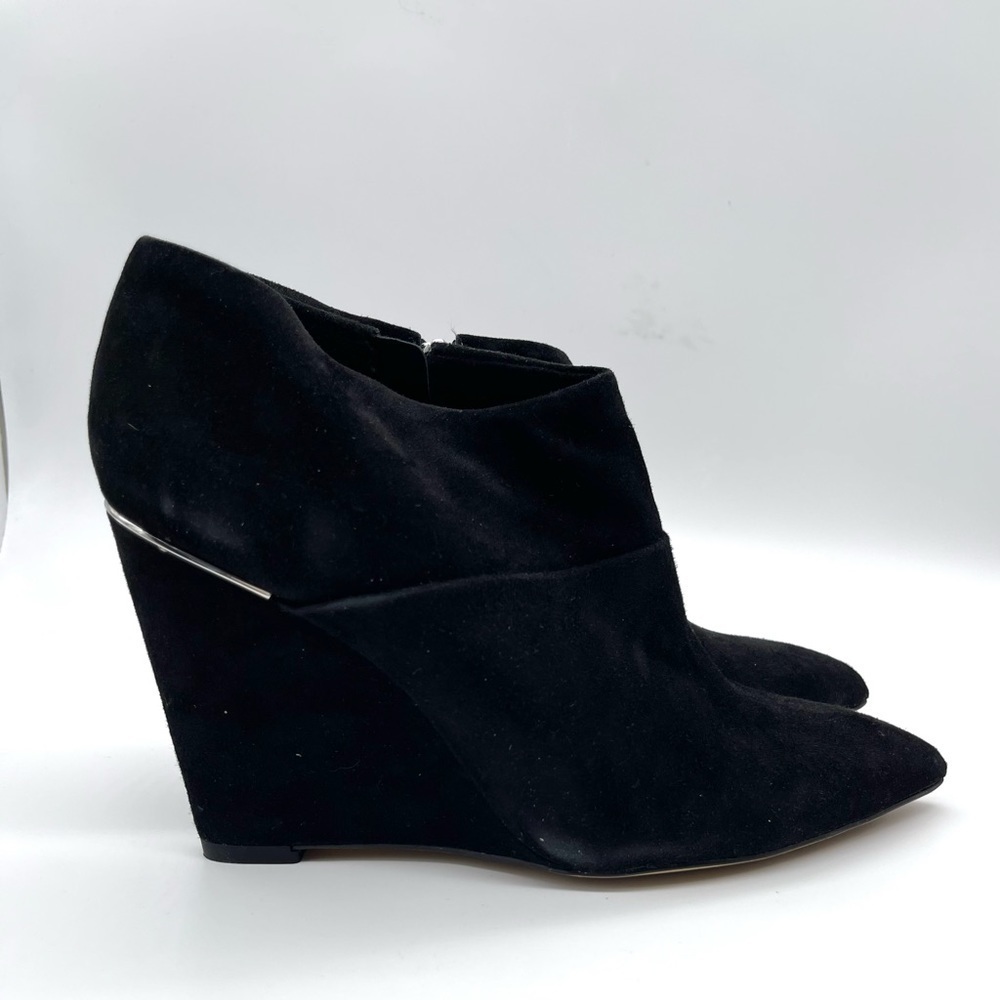 Coach Leather Suede wedge Boots